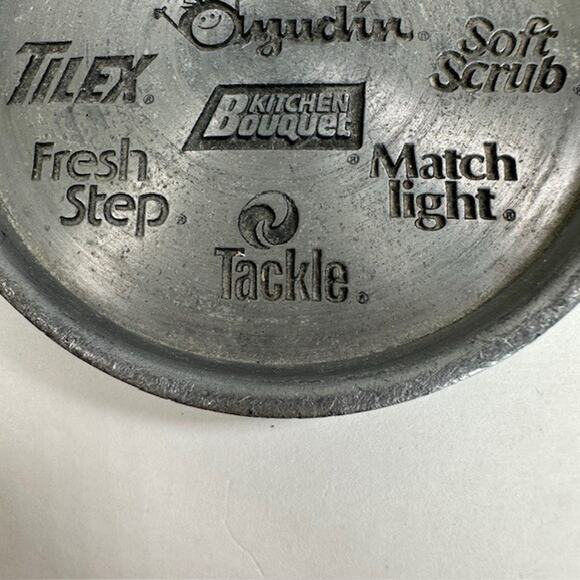 Clorox Co 75th Anniversary Advertisement Pewter (3) Drink Coasters Cork Backing - Picture 12 of 16